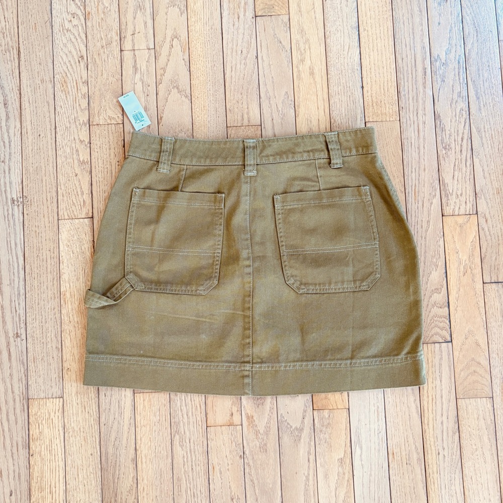 Old Navy Mini Skirt 8 Green Utility Womens Preppy Y2K Urban - Picture 4 of 12